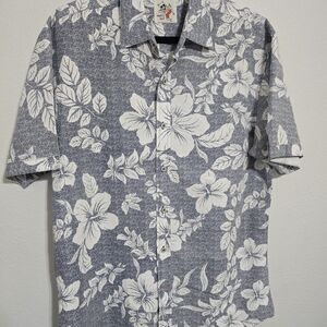 Tropical Floral Men's Button Down Shirt